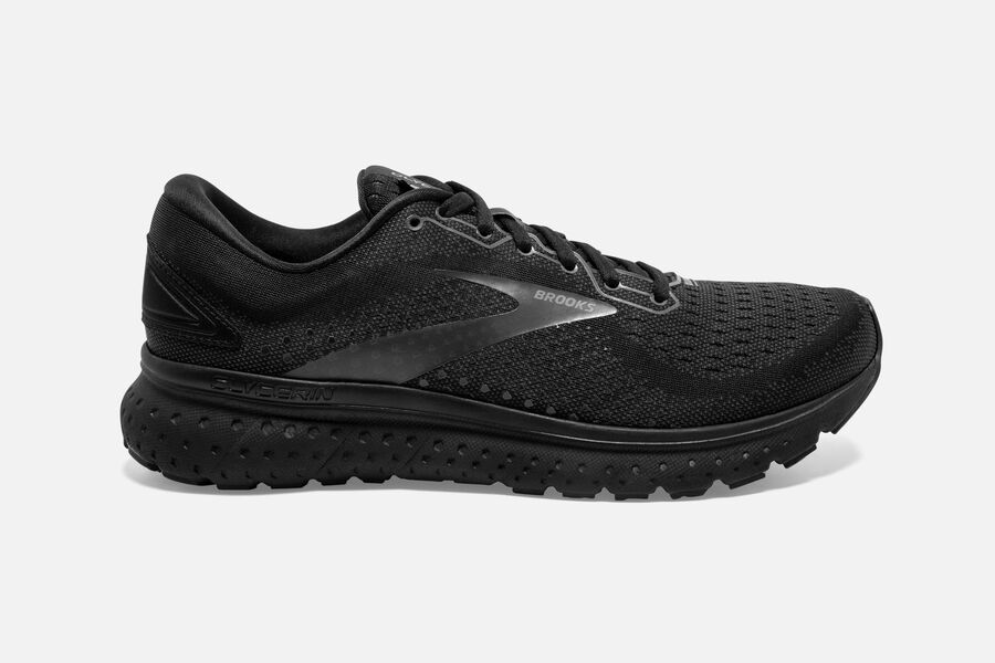 Brooks Glycerin 18 Mens UK - Road Running Shoes - Black 071-XBJVZS